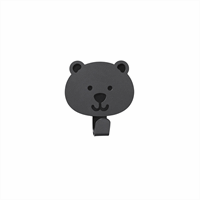 LindDNA - Kids Hook "Bear" - 7,5x6 cm - Nupo anthracite