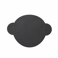 LindDNA - Dækkeserviet - Kids Table Mat "Monkey" - Nupo anthracite