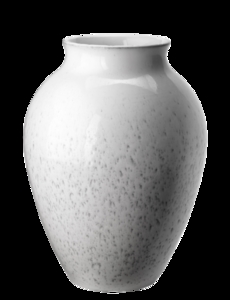 Knabstrup Keramik - vase H 27 cm white / grey