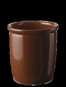 Knabstrup Keramik - syltekrukke 2 l. terracotta