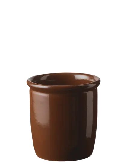 Knabstrup Keramik - syltekrukke 0.5 l. terracotta