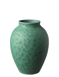 Knabstrup Keramik - vase H 12.5 cm verdigris green