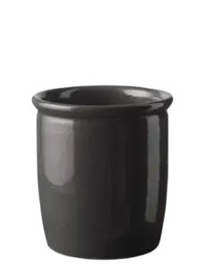 Knabstrup Keramik - syltekrukke 1 l. anthracite