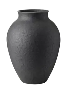 Knabstrup Keramik - vase H 27 cm black