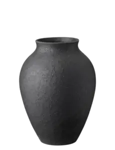 Knabstrup Keramik - vase H 20 cm black