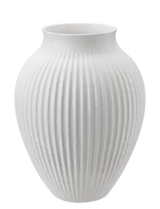 Knabstrup Keramik - vase H 27 cm ripple white