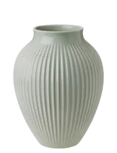 Knabstrup Keramik - vase H 27 cm ripple mint