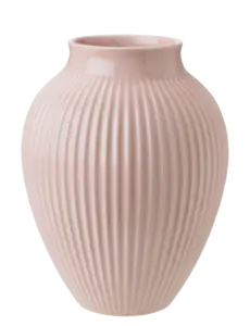 Knabstrup Keramik - vase H 27 cm ripple rose