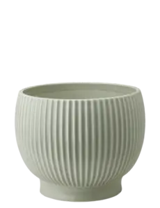 Knabstrup Keramik - urtepotteskjuler Ø 18 cm ripple mint