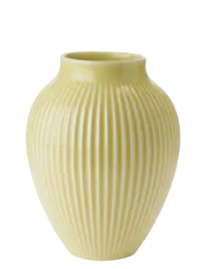 Knabstrup Keramik - vase H 20 cm ripple yellow