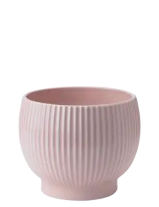 Knabstrup Keramik - urtepotteskjuler Ø 16 cm ripple rose