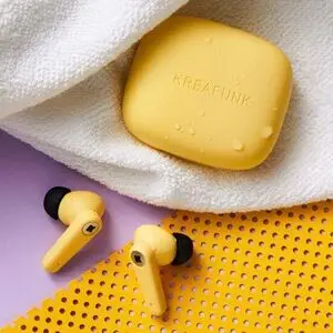 Kreafunk - aSENSE Blød gul - Bluetooth høretelefoner