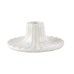 2Have - Lysestage - Süss - 5x12 cm - Hvid Keramik