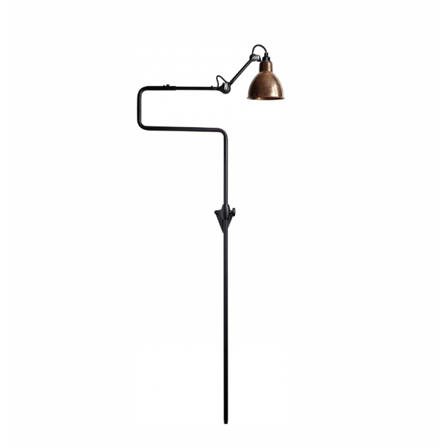 Lampe gras væglampe lampe gras no 217 kobber raw fri fragt Grå blå og kobber