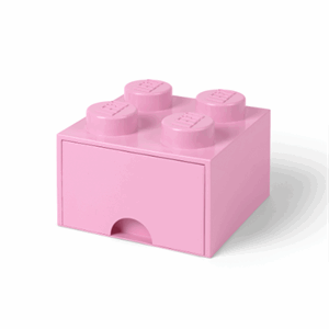 Image of Lego - Brick Drawer 4 - Skuffe/Opbevaringsbox - Light Purple