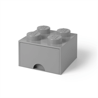 Lego - Brick Drawer 4 - Skuffe/Opbevaringsbox - Medium Stone Grey