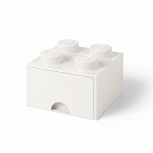 Image of Lego - Brick Drawer 4 - Skuffe/Opbevaringsbox - Hvid