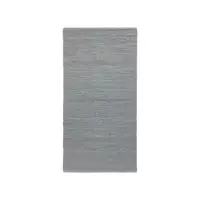 Rug Solid - Bomuldstæppe, light grey - 60x90 cm.