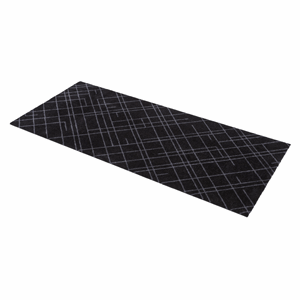 Image of tica copenhagen - Smudsmåtte i 67x150 cm. (Lines - Sort/Grå)