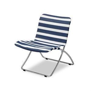 Image of Skagerak (Trip Trap) - Lise Sunchair - Solstol - Mørkeblå striber