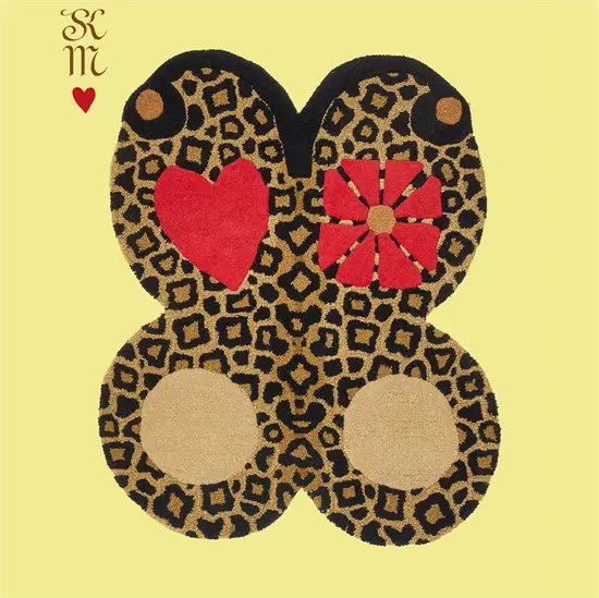 Doing Goods - Looney Leopard Butterfly Gulvtæppe - Large 
