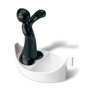 Image of Koziol spoonrest - LUIGI holder til grydeske (sort)