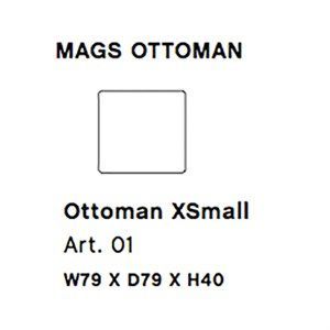 Image of HAY - Mags modul sofa - Ottoman xsmall modul - Art. 01