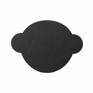 LindDNA - Dækkeserviet - Kids Table Mat "Monkey" - Nupo black