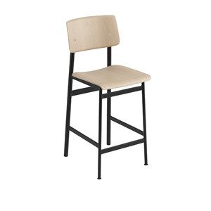 Image of Muuto - "Loft Bar" - Stol - 65 cm. - Sort/Træ