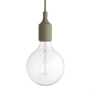 Image of Muuto - E27 Pendant lampe (med LED pære) - Olive