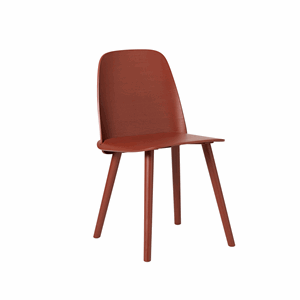 Image of Muuto - Nerd stol - Mørk rød