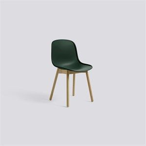 Image of Wrong For Hay stol - Neu Chair 13 - Ben i eg/Sæde i mørk grøn