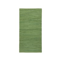 Rug Solid - Bomuldstæppe, olive green - 170x240 cm.