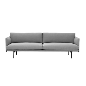 Image of Muuto - "Outline" Sofa - 3 pers. - Steelcut Trio 133