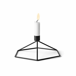 Image of Menu - POV candleholder table - black