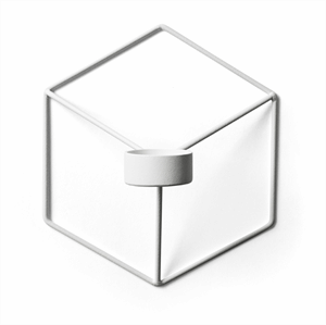 Image of Menu - POV candleholder wall - white