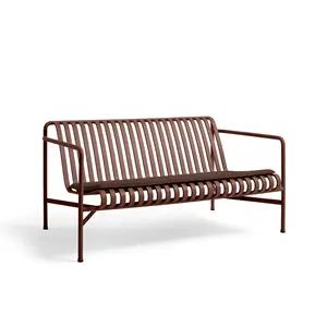 HAY - Palissade hynde Lounge Sofa - Rød - Iron red - Flad