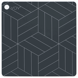 Image of OYOY - Dækkeserviet - Firkantet - Dark Grey - (Sæt af 2 stk.)