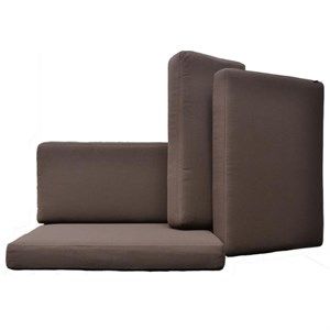 Image of Cane-line, brun hyndesæt til Connect sofa 3 personers