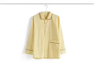 HAY - Outline Pyjama - Langærmet Shirt - M/L - Soft Yellow