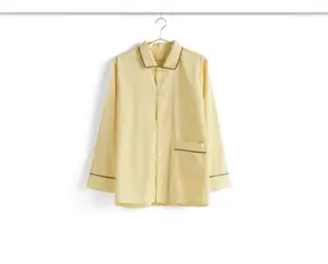 HAY - Outline Pyjama - L/S Shirt-M/L - Soft Yellow
