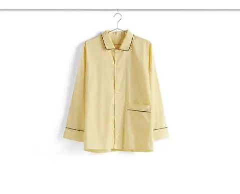 HAY - Outline Pyjama - L/S Shirt-S/M - Soft Yellow
