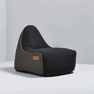 Image of SACK it Sækkestol - RETROit canvas - black/brun
