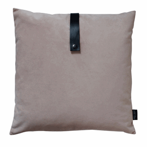 Image of Louise Smærup - Pude - Rosa Velour - (50x50 cm)