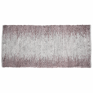 Image of Au Maison - Tæppe "Ellen" - Ivory/Rose Leather - 60x90 cm
