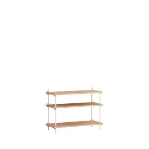 MOEBE - Shelving System 65 1A, Oak/white