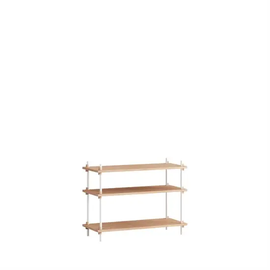 MOEBE - Shelving System 65 1A, Oak/white