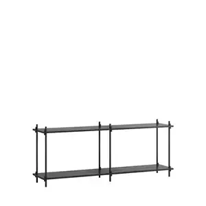 MOEBE - Shelving System 65 2B, Black/black