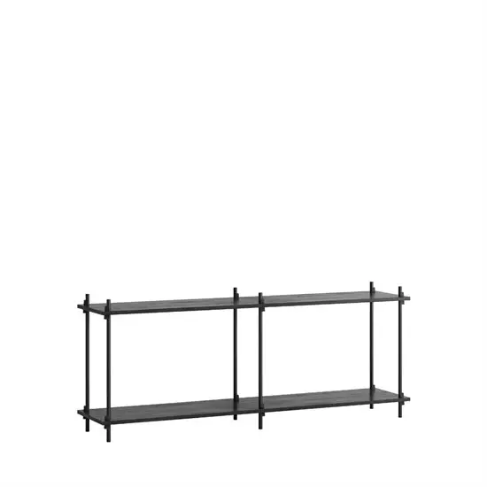 MOEBE - Shelving System 65 2B, Black/black