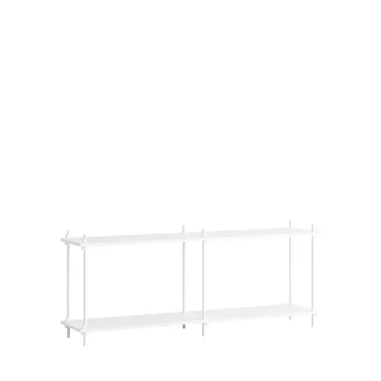 MOEBE - Shelving System 65 2B, White/white